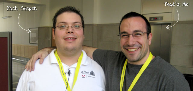 Ben Nadel at BFusion / BFLEX 2009 (Bloomington, Indiana) with: Zach Stepek