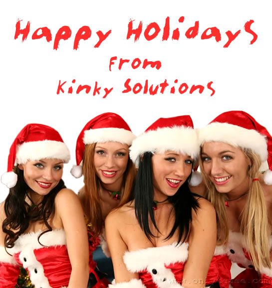 Happy Holidays From Kinky Solutions 2007 - Hot Chicks In Elf Costumes