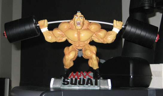 Max Squat X-Treme Figurine Watching Over Me, Helping Me Lose Weight