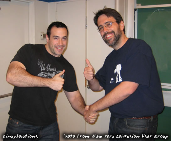 Ben Nadel And Ray Camden At The New York ColdFusion User Group