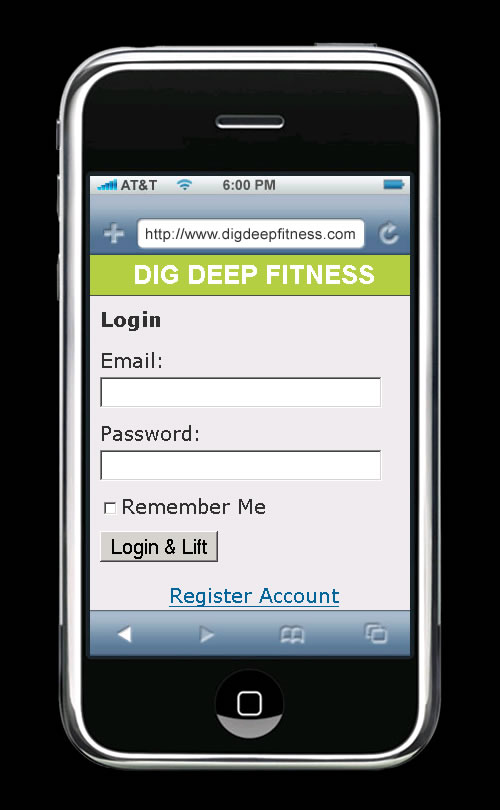 Dig Deep Fitness - iPhone Fitness Software Application Beta