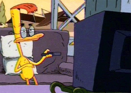 Duckman Sitting On Couch