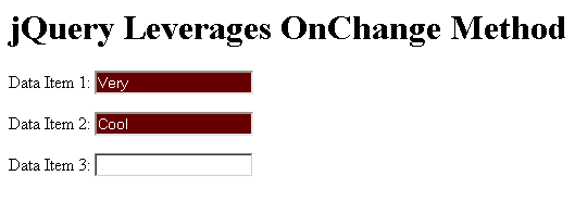 jQuery Can Leverage The OnChange Method Of Text Inputs.