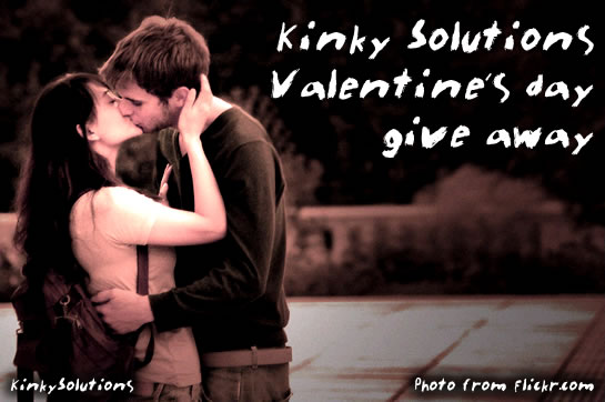 Cute Couple Kissing - Kinky Solutions Valentine's Day Give Away