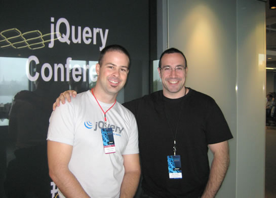 Cody Lindley And Ben Nadel At jQuery Conference 2009 In Cambridge, MA.