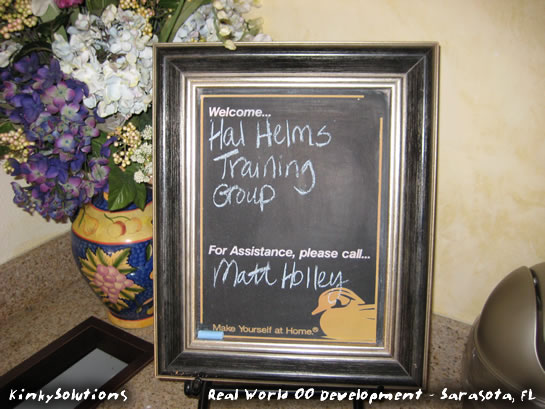 Hal Helms - Real World Object Oriented Development - Sarasota, Florida.
