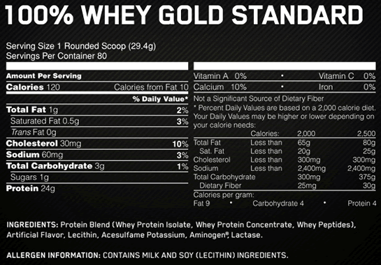 Optimum Nutrition - 100% Whey Gold Standard - The Best Tasting Protein Powder - The Easiest Mixing Protein Powder.