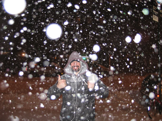 Snowfall In New York City - Ben Nadel - December 19, 2009.