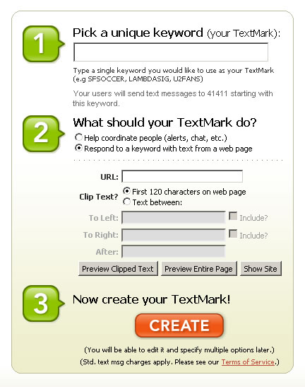 TextMarks Allows Us To Easily SMS-Enable Our ColdFusion Applications By Creating A SMS-Proxy To Our Web-Based Applications.