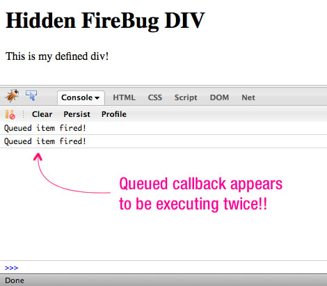 Firebug's Hidden DIV Causes Unexpected Behavior In jQuery Selectors.