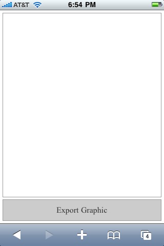 jQuery Canvas Drawing On The iPhone - Blank Canvas.