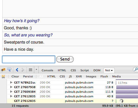 PubNub can provide bi-directional communication bewteen clients (include Mac to iPhone).