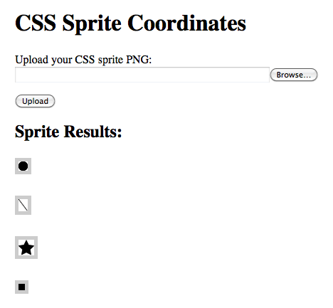 CSS sprite image coordinates parsed with ColdFusion.