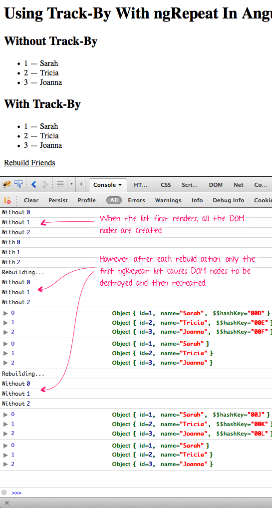 Using track-by with ngRepeat in AngularJS 1.2.