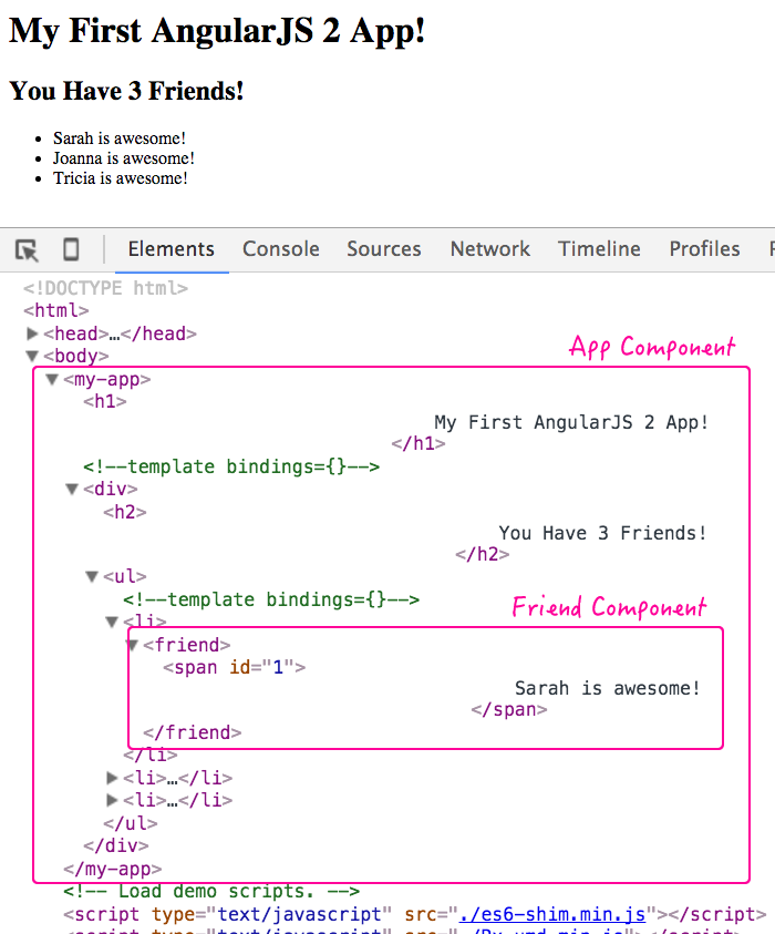 Hello world with AngularJS 2 Beta 1 using RequireJS.