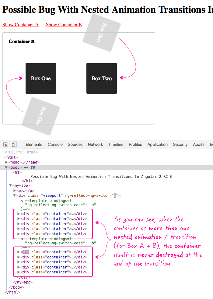 Possible Bug With Nested Animation Transitions In Angular 2 RC 6