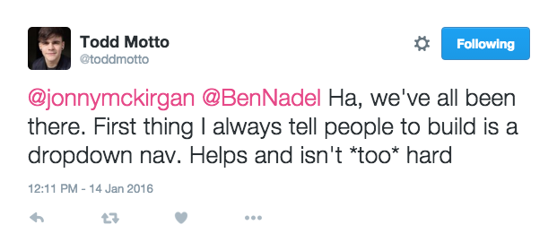 Todd Motto on building a dropdown nav.