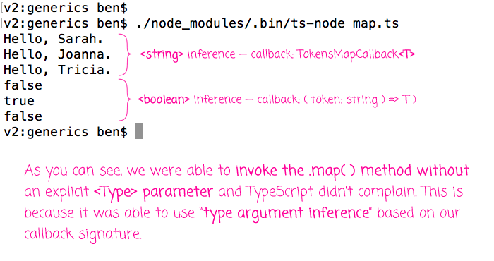 Using Type Argument Inference in TypeScript when accepting generic callbacks.