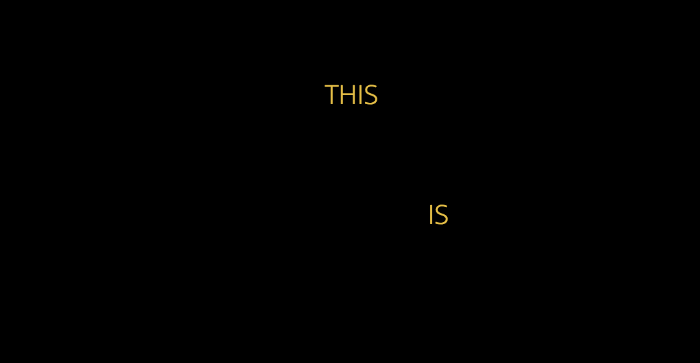 THIS IS US opening titles using CSS animations.