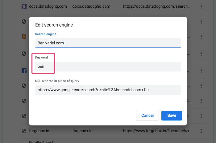 How to add a custom search engine to Chrome