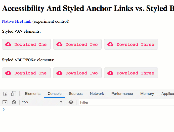 Accessibility And Styled Anchor Links Vs Styled Buttons In Angular 7 2 15