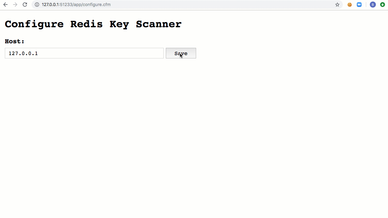 Redis Key Scanner demo using Lucee CFML and Jedis in a local Redis instance.