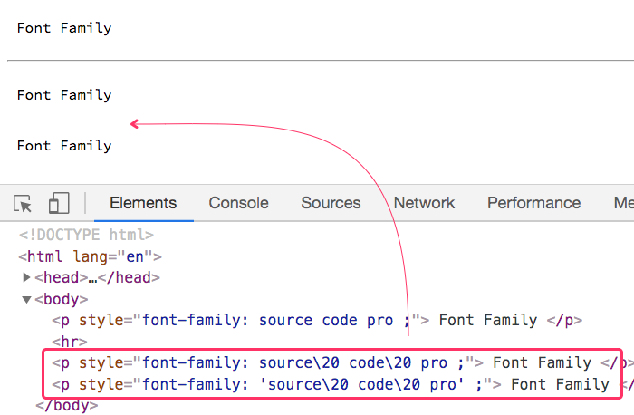 EncodeForCSS() does work with font-family in ColdFusion.