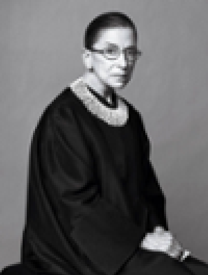 A pixelated image of Ruth Bader Ginsburg using CSS box-shadow and Lucee CFML.