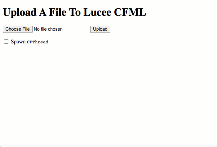 Temporary upload files being handled in Lucee CFML.