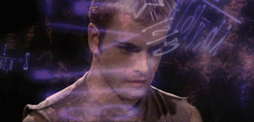 GIF from Hackers movie, Dade in the zone.