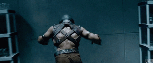 The Juggernaut running through cement walls as if they were nothing. He is unstoppable.