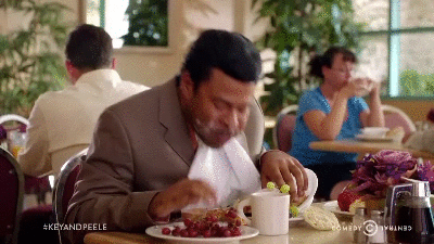 GIF of - I'll have what I'm having - from Key and Peele.